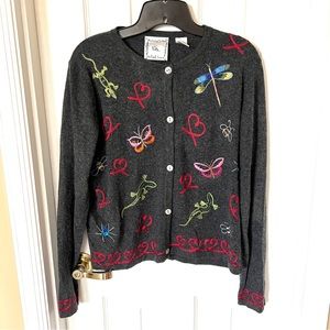 Michael Simon Garden Critter Cardigan